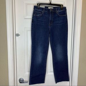 Harper Heritage High Rise Straight Leg Crop Jeans
